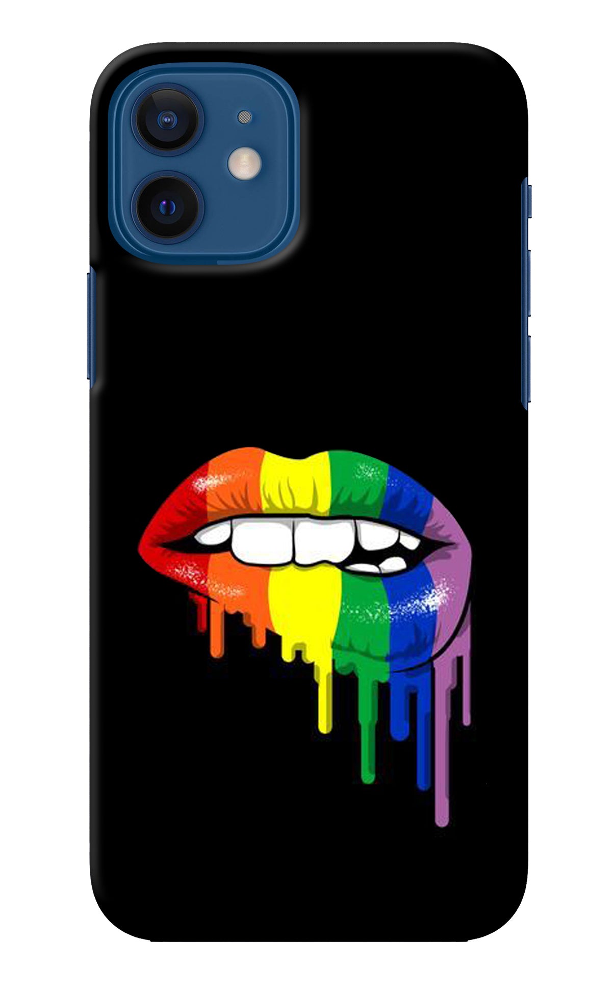 Lips Biting iPhone 12 Back Cover