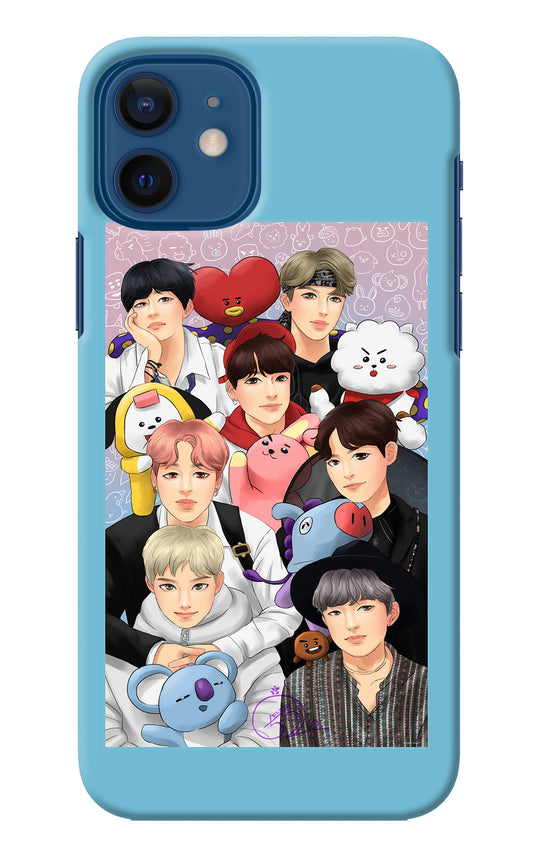 BTS with animals iPhone 12 Back Cover