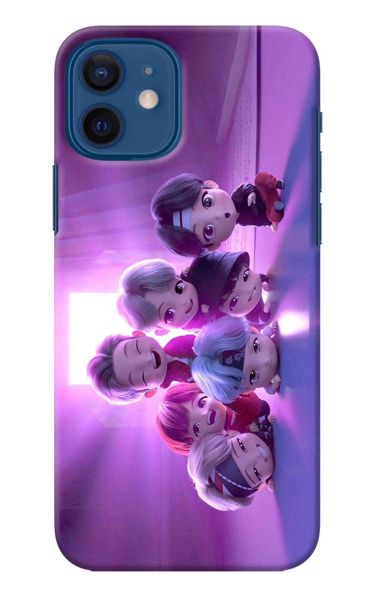 BTS Chibi iPhone 12 Back Cover