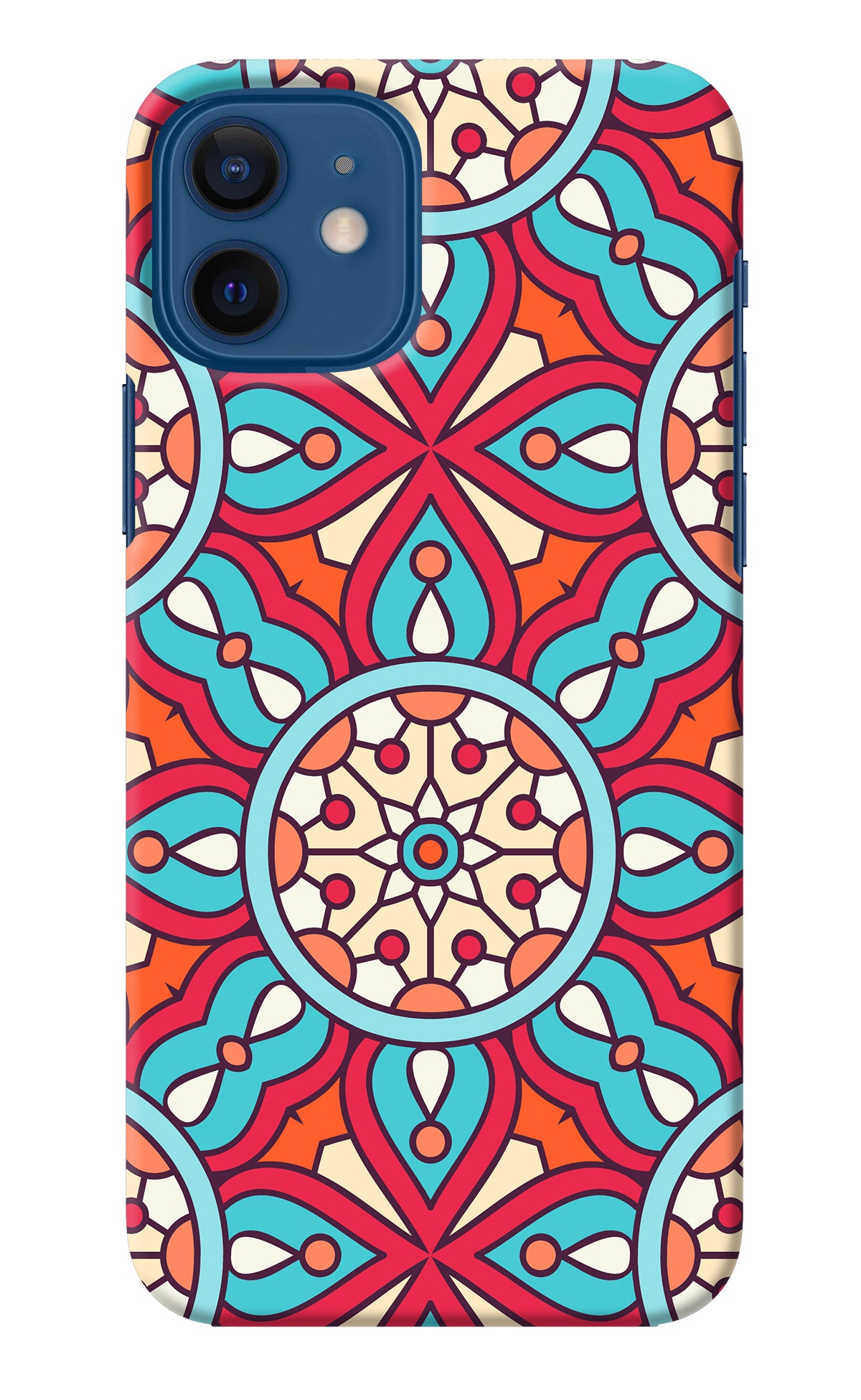 Mandala Geometric iPhone 12 Back Cover