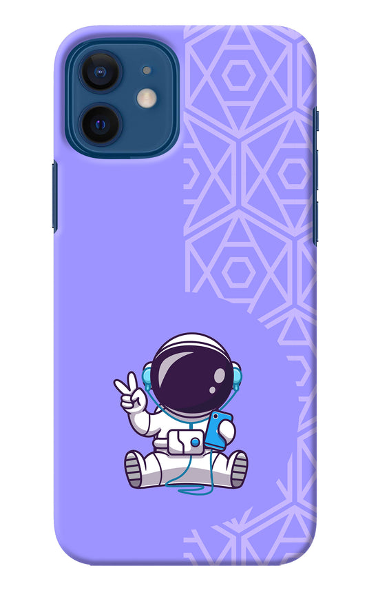 Cute Astronaut Chilling iPhone 12 Back Cover