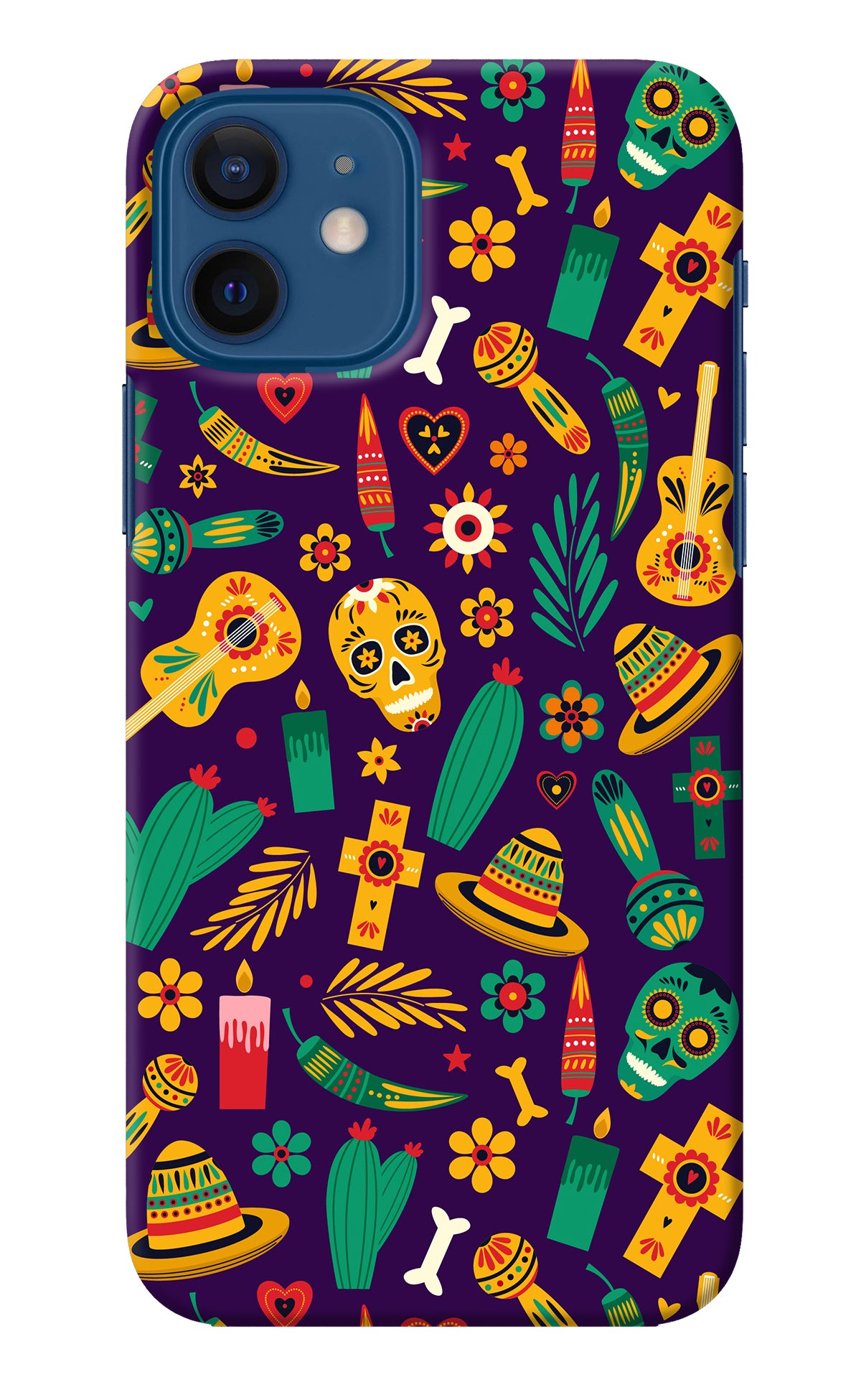 Mexican Artwork iPhone 12 Back Cover