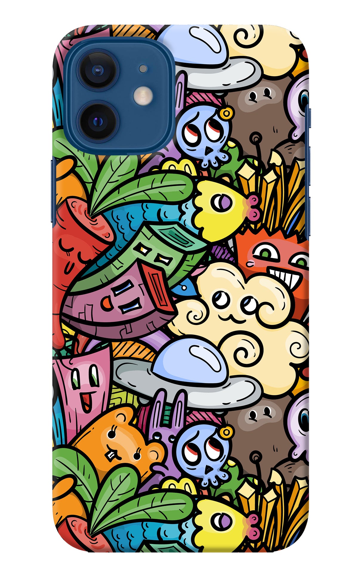 Veggie Doodle iPhone 12 Back Cover