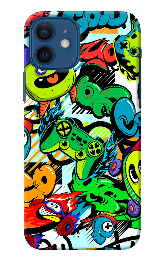 Game Doodle iPhone 12 Back Cover