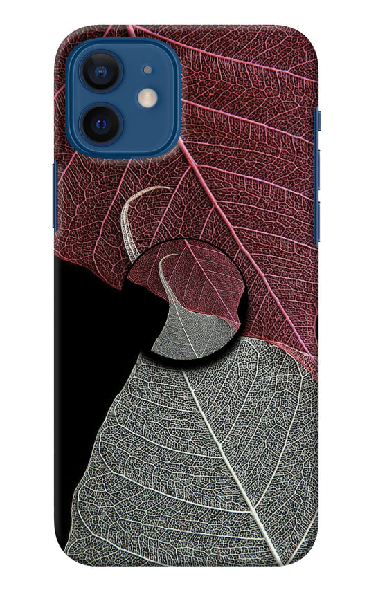 Leaf Pattern iPhone 12 Pop Case