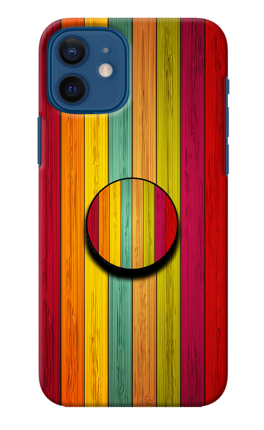 Multicolor Wooden iPhone 12 Pop Case