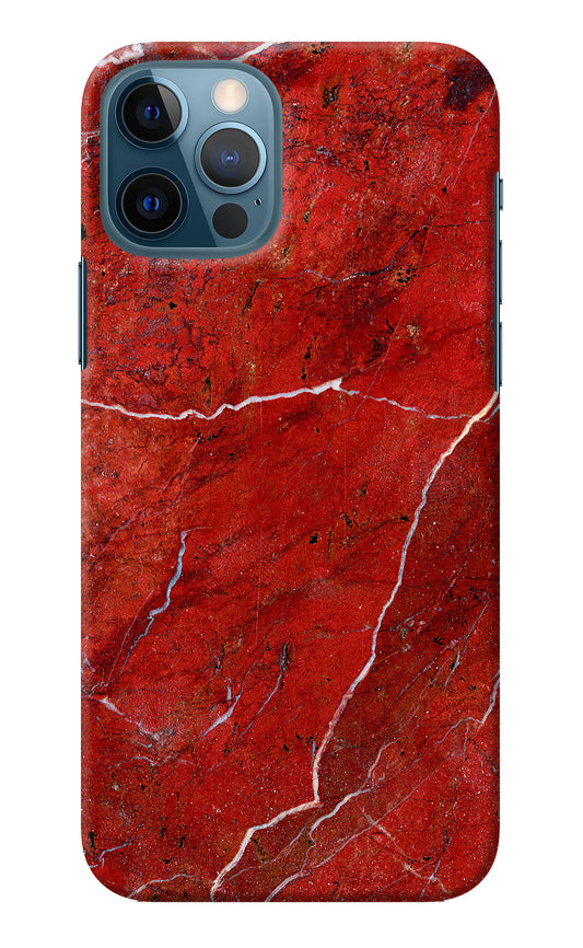 Red Marble Design iPhone 12 Pro Back Cover