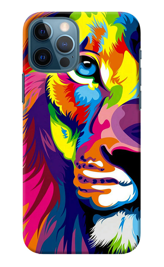 Lion Half Face iPhone 12 Pro Back Cover