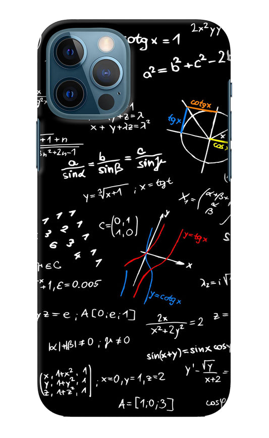 Mathematics Formula iPhone 12 Pro Back Cover