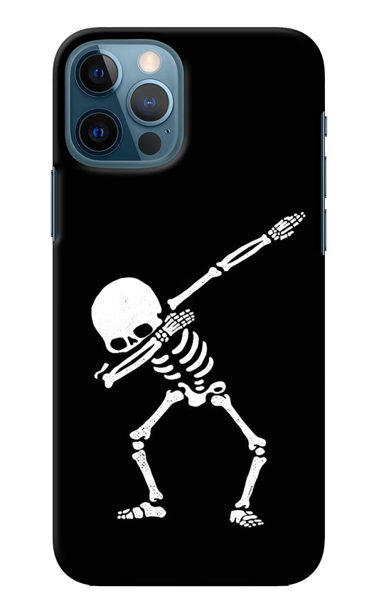 Dabbing Skeleton Art iPhone 12 Pro Back Cover