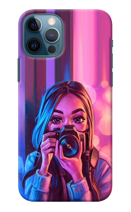 Girl Photographer iPhone 12 Pro Back Cover