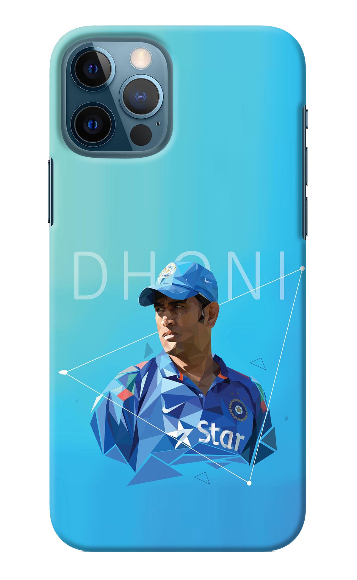 Dhoni Artwork iPhone 12 Pro Back Cover