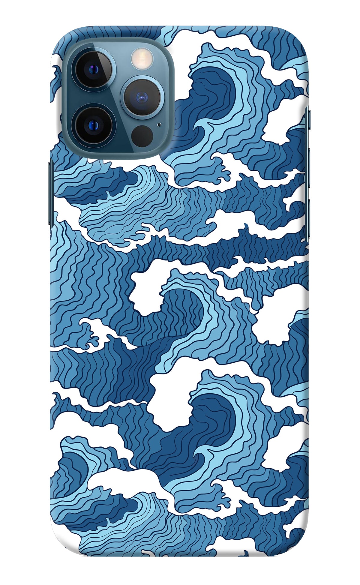 Blue Waves iPhone 12 Pro Back Cover