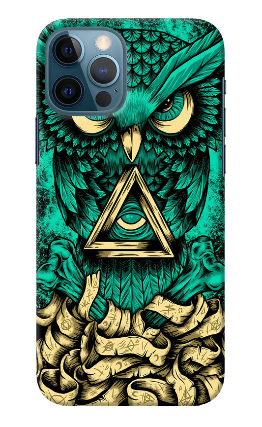 Green Owl iPhone 12 Pro Back Cover