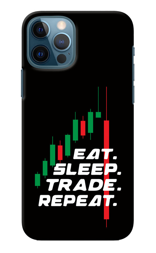 Eat Sleep Trade Repeat iPhone 12 Pro Back Cover