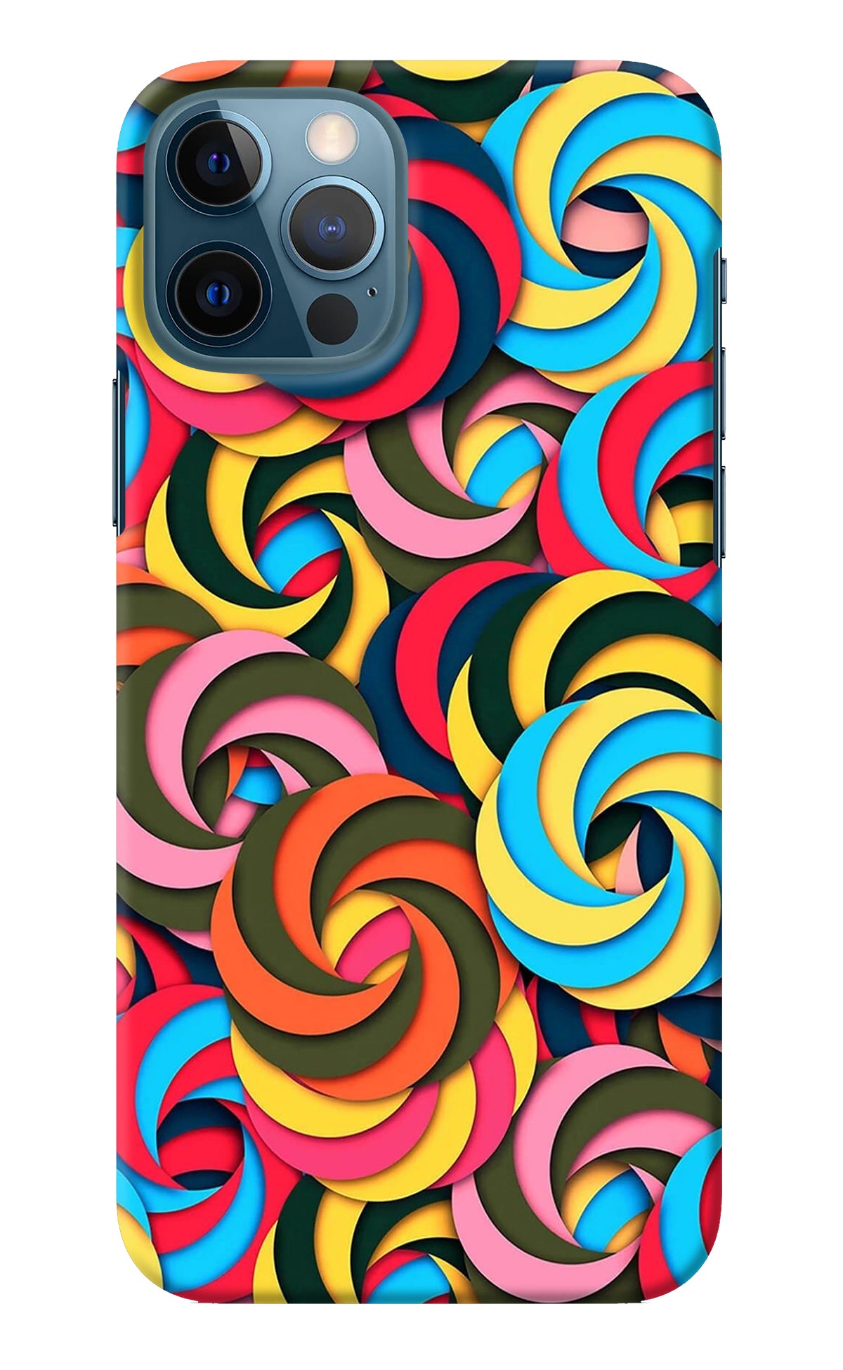 Spiral Pattern iPhone 12 Pro Back Cover