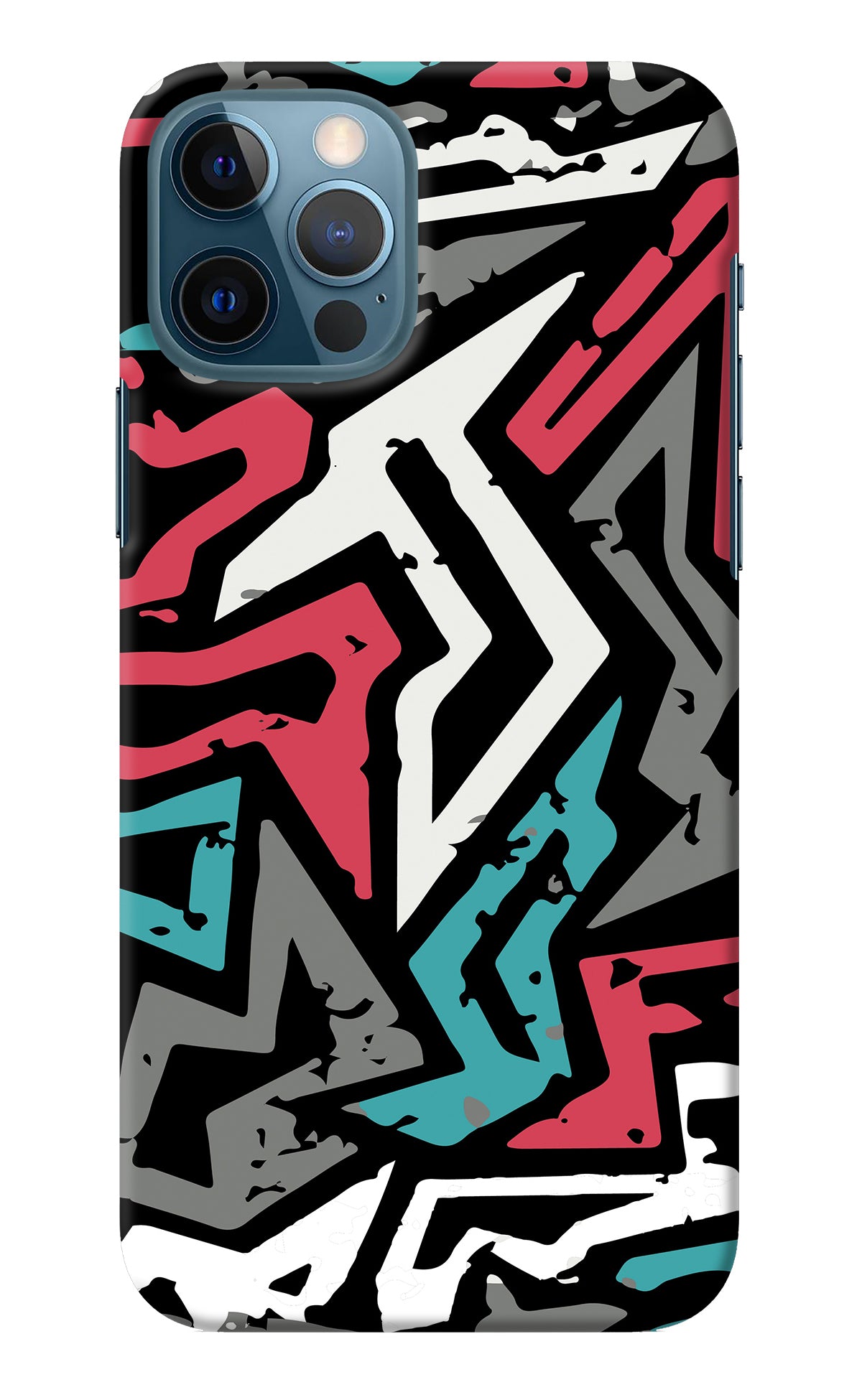 Geometric Graffiti iPhone 12 Pro Back Cover