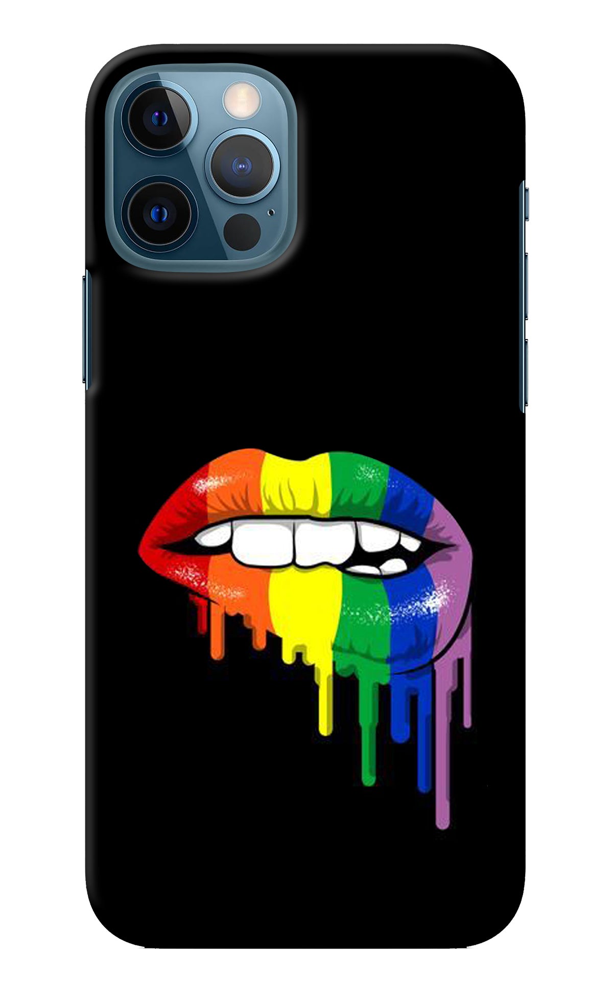 Lips Biting iPhone 12 Pro Back Cover