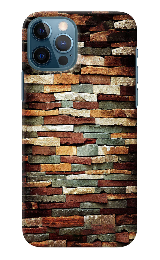 Bricks Pattern iPhone 12 Pro Back Cover