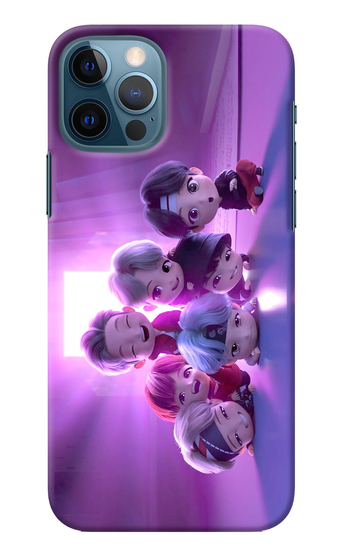 BTS Chibi iPhone 12 Pro Back Cover