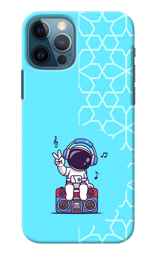 Cute Astronaut Chilling iPhone 12 Pro Back Cover