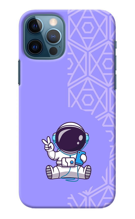 Cute Astronaut Chilling iPhone 12 Pro Back Cover