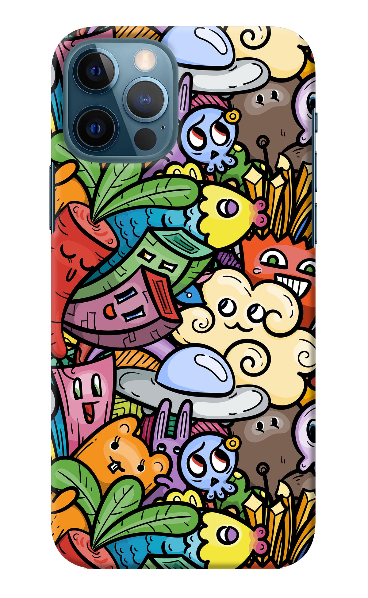 Veggie Doodle iPhone 12 Pro Back Cover