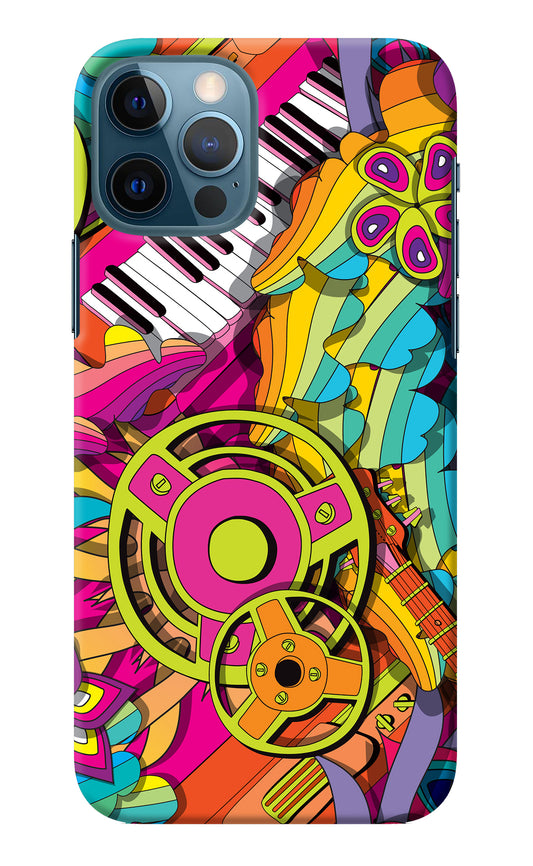 Music Doodle iPhone 12 Pro Back Cover