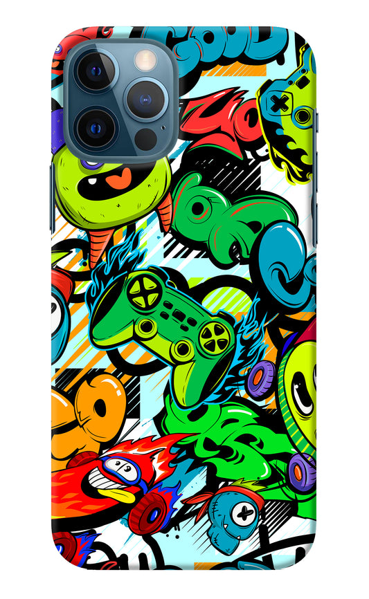 Game Doodle iPhone 12 Pro Back Cover