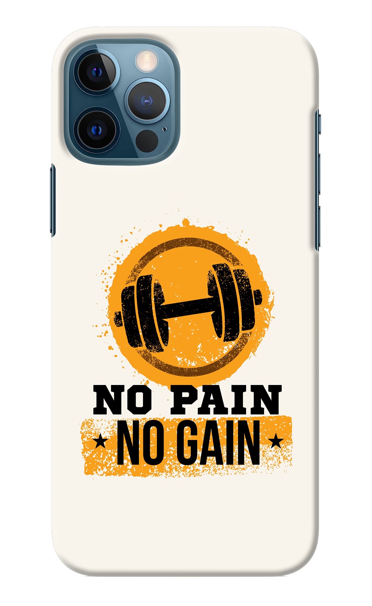 No Pain No Gain iPhone 12 Pro Back Cover