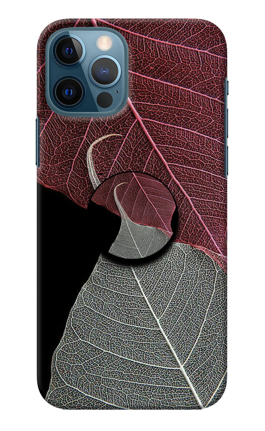 Leaf Pattern iPhone 12 Pro Pop Case