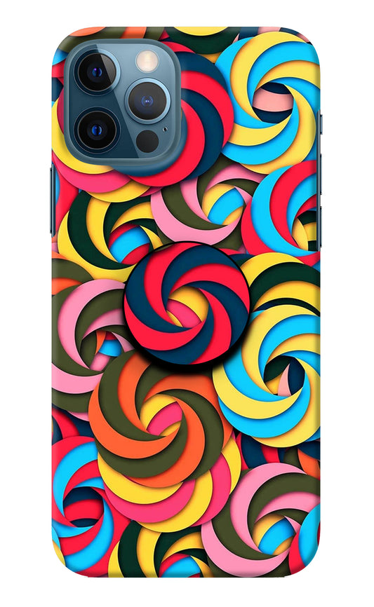Spiral Pattern iPhone 12 Pro Pop Case