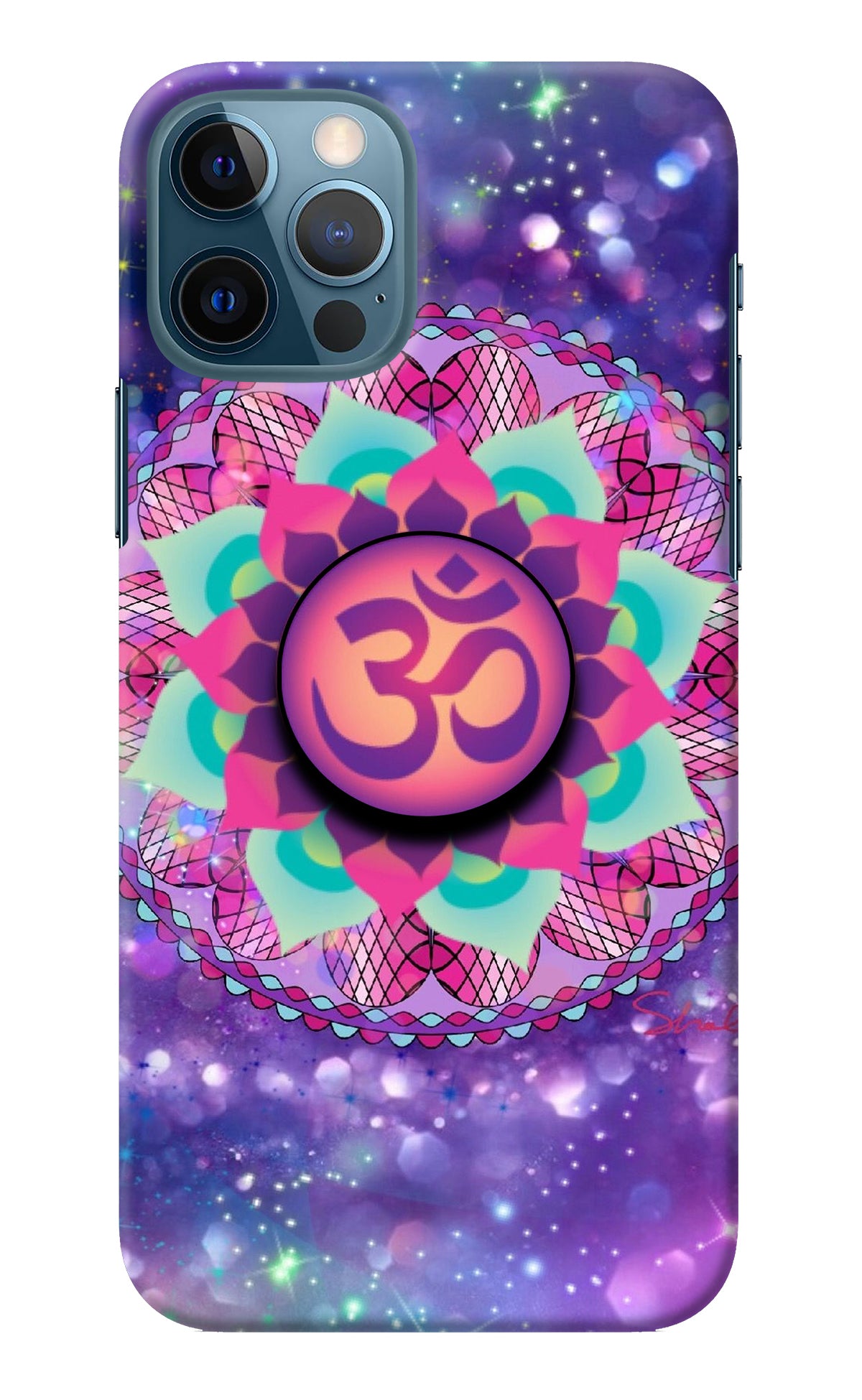 Om Purple iPhone 12 Pro Pop Case