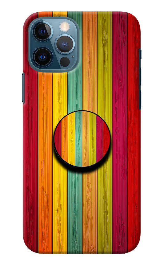 Multicolor Wooden iPhone 12 Pro Pop Case
