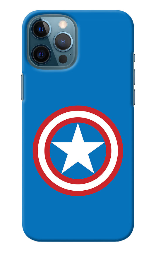 Captain America Logo iPhone 12 Pro Max Back Cover