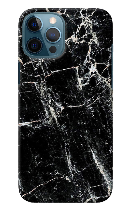 Black Marble Texture iPhone 12 Pro Max Back Cover