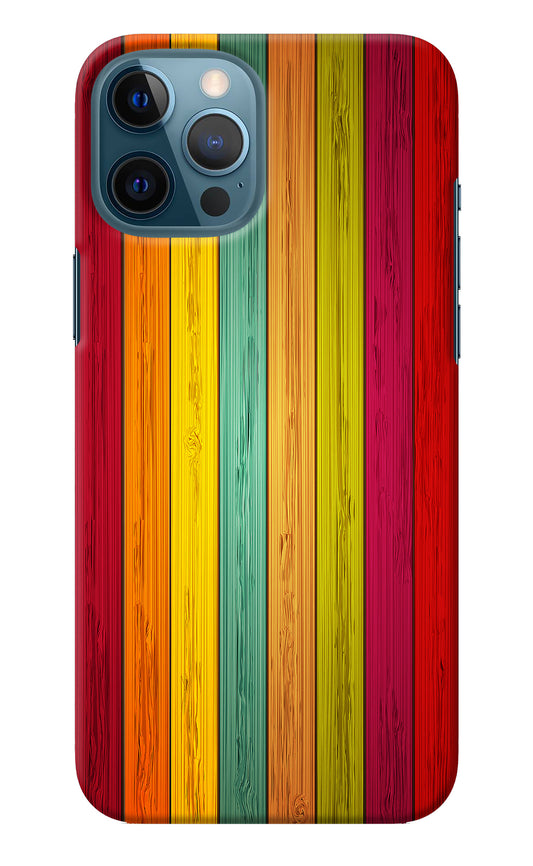 Multicolor Wooden iPhone 12 Pro Max Back Cover
