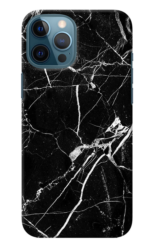 Black Marble Pattern iPhone 12 Pro Max Back Cover