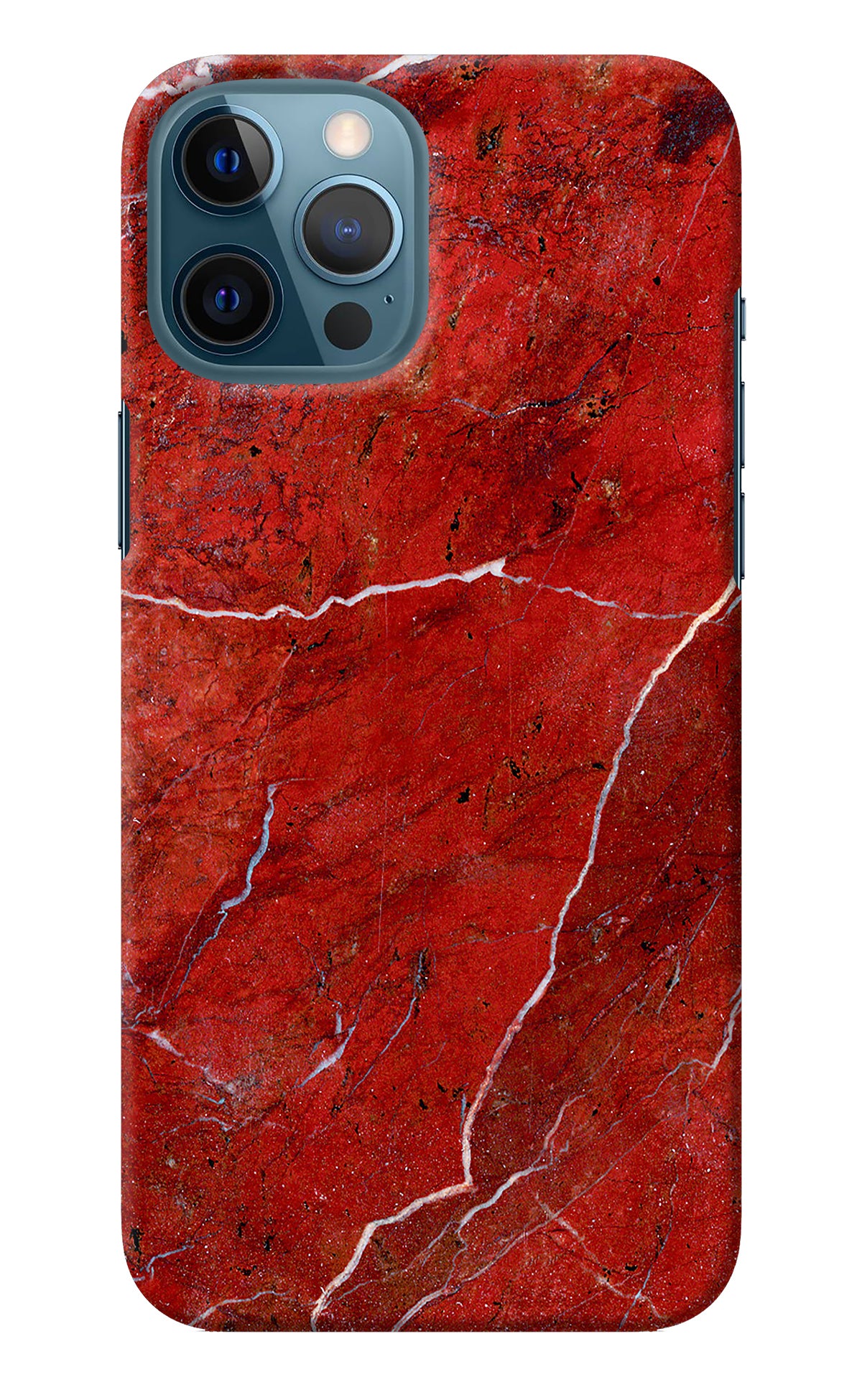 Red Marble Design iPhone 12 Pro Max Back Cover