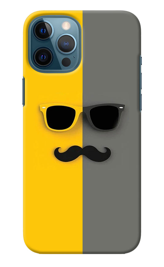 Sunglasses with Mustache iPhone 12 Pro Max Back Cover