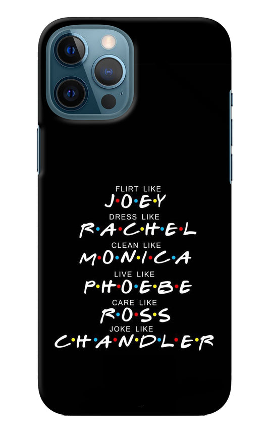 FRIENDS Character iPhone 12 Pro Max Back Cover
