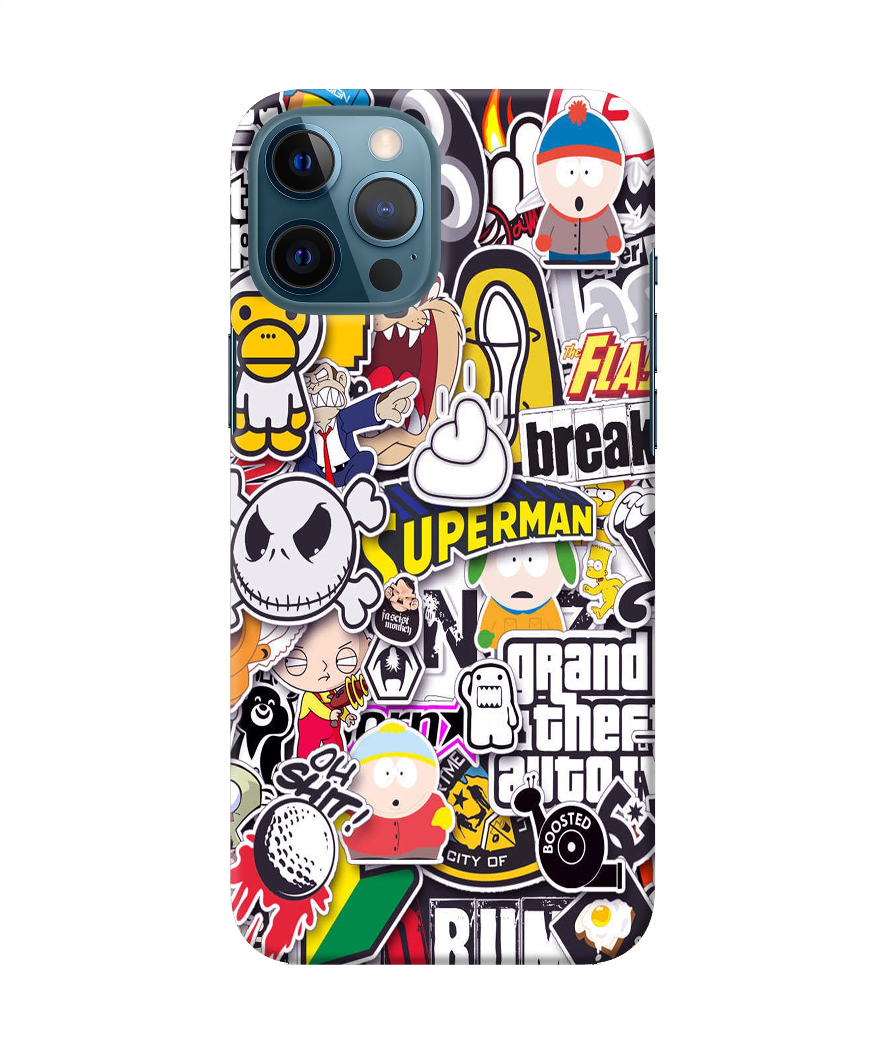 Sticker Bomb iPhone 12 Pro Max Back Cover