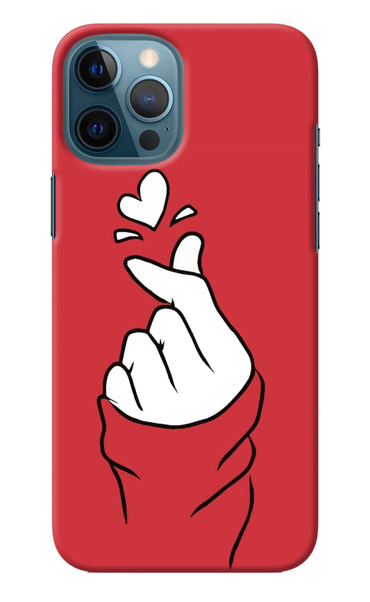 Korean Love Sign iPhone 12 Pro Max Back Cover