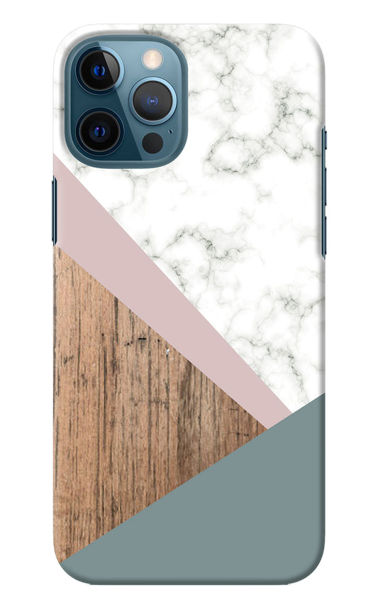 Marble wood Abstract iPhone 12 Pro Max Back Cover