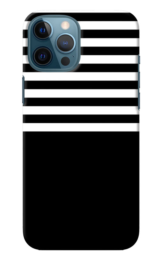 Black and White Print iPhone 12 Pro Max Back Cover