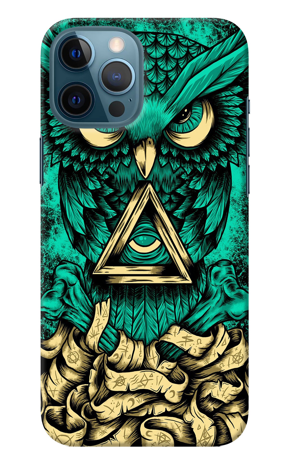 Green Owl iPhone 12 Pro Max Back Cover