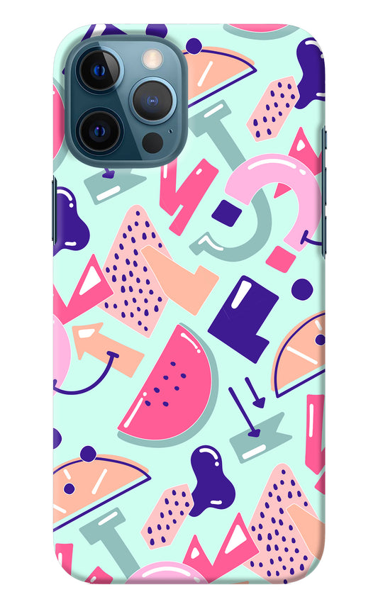 Doodle Pattern iPhone 12 Pro Max Back Cover