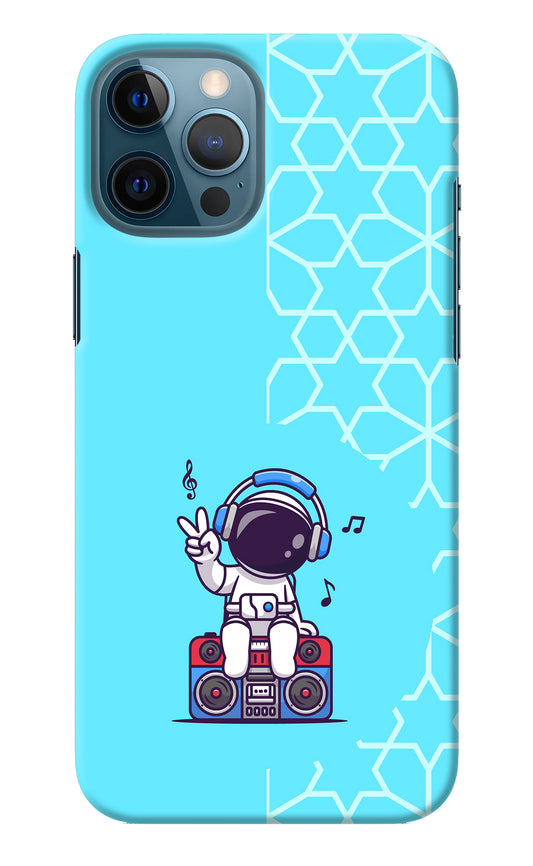 Cute Astronaut Chilling iPhone 12 Pro Max Back Cover