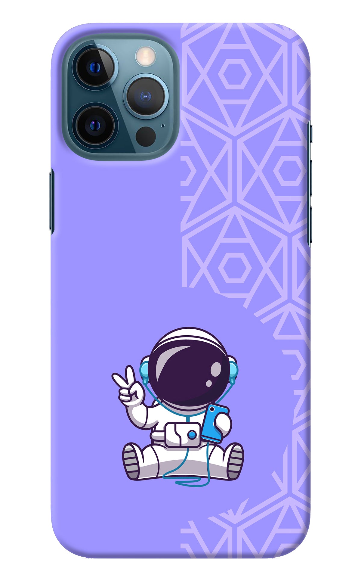 Cute Astronaut Chilling iPhone 12 Pro Max Back Cover