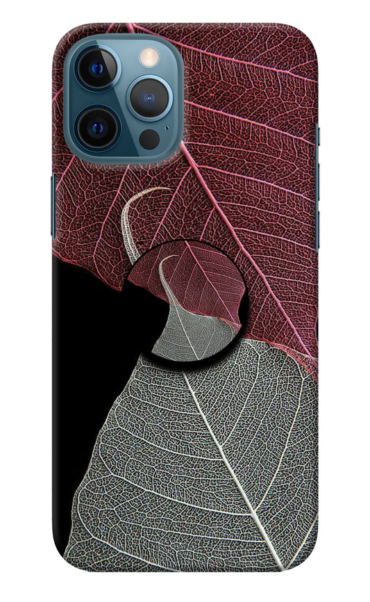 Leaf Pattern iPhone 12 Pro Max Pop Case